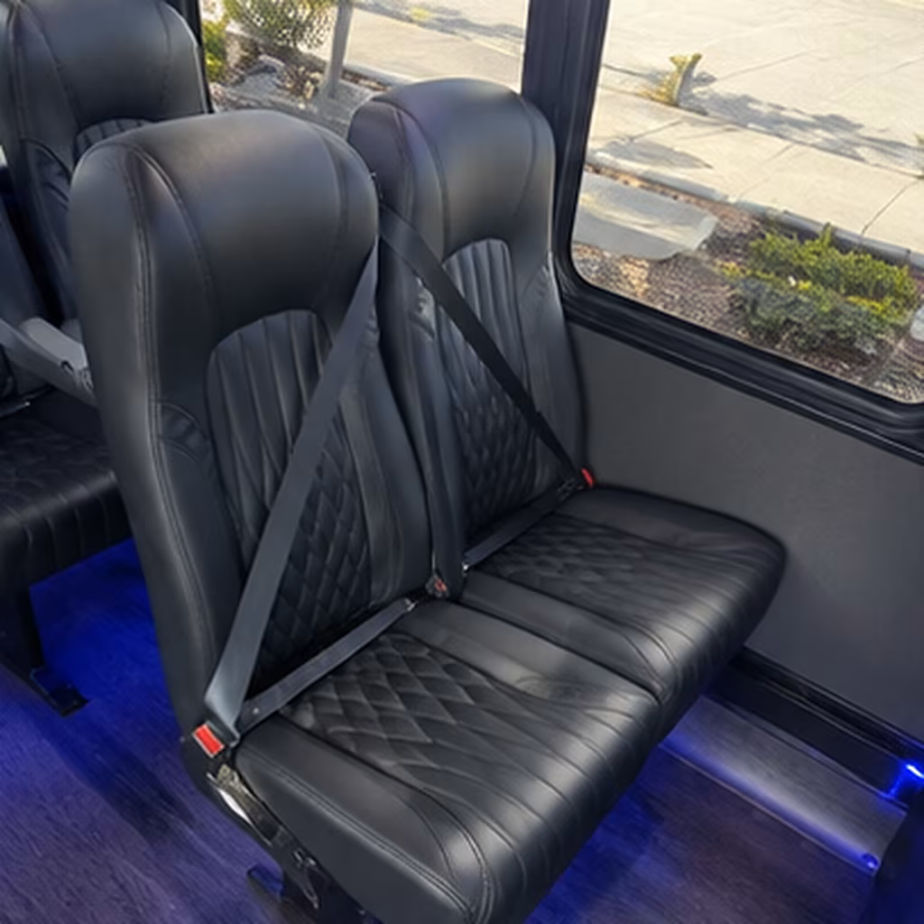 memphis 25 passenger minibus interior