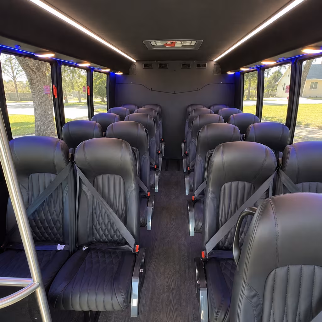 memphis 30 passenger minibus interior