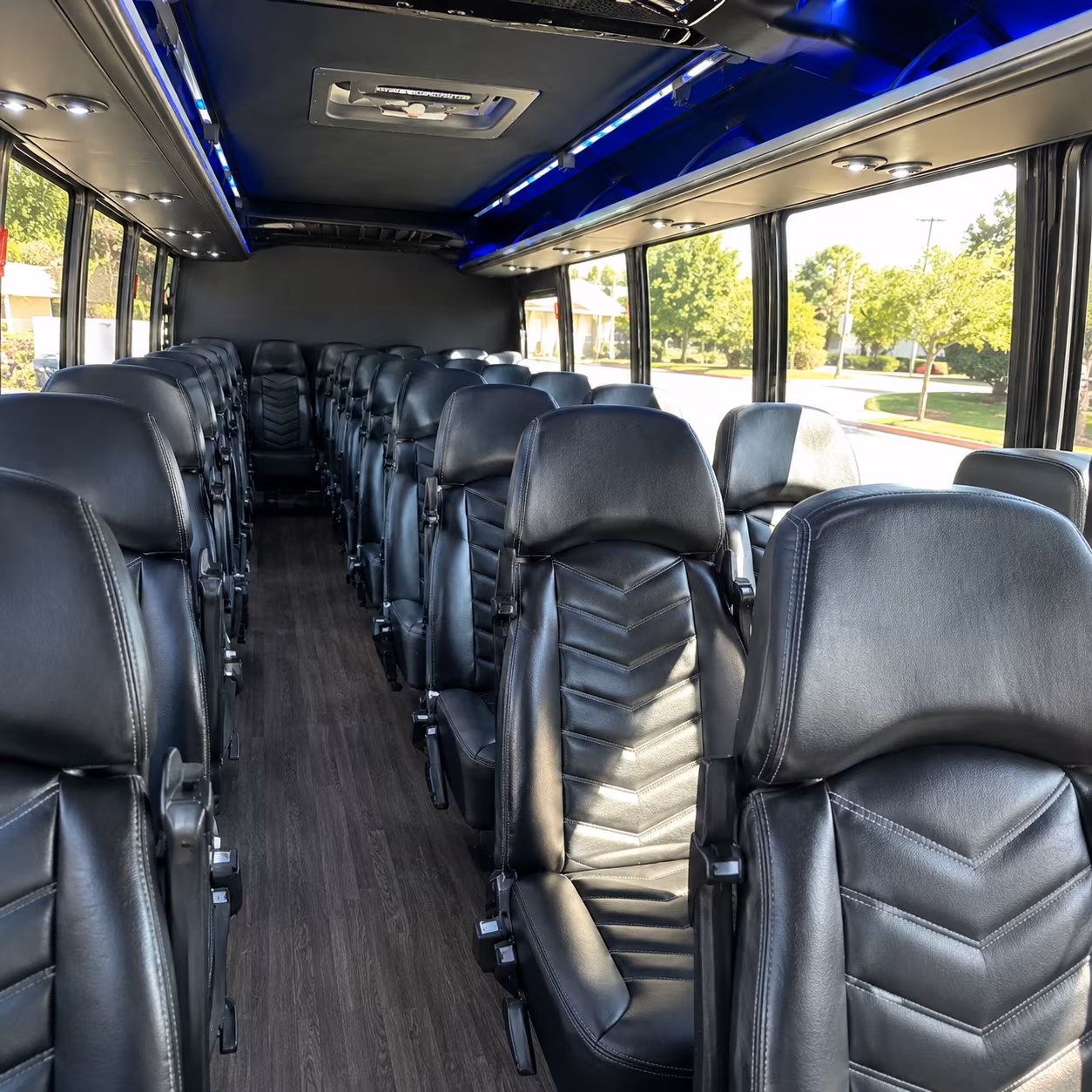 memphis 35 passenger minibus inside