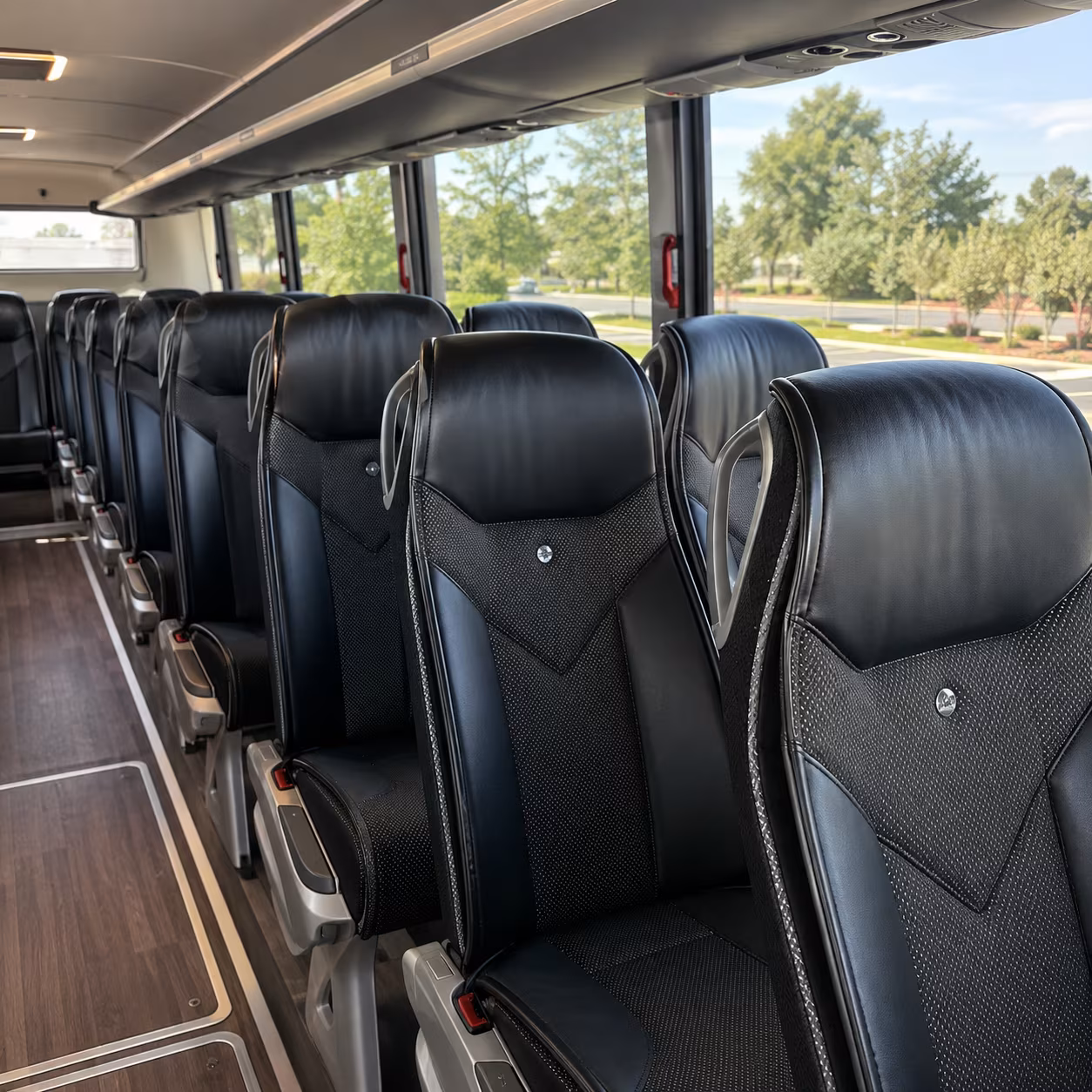 memphis 45 passenger charter bus interior