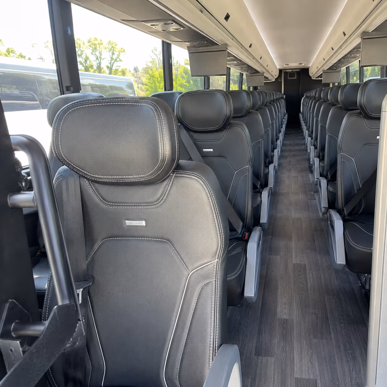 memphis 47 passenger charter bus interior