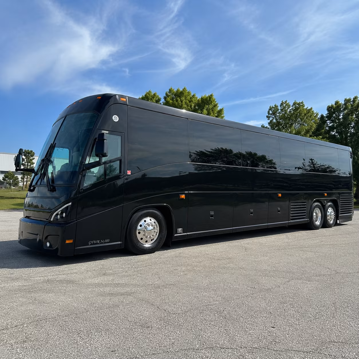 memphis 47 passenger charter bus