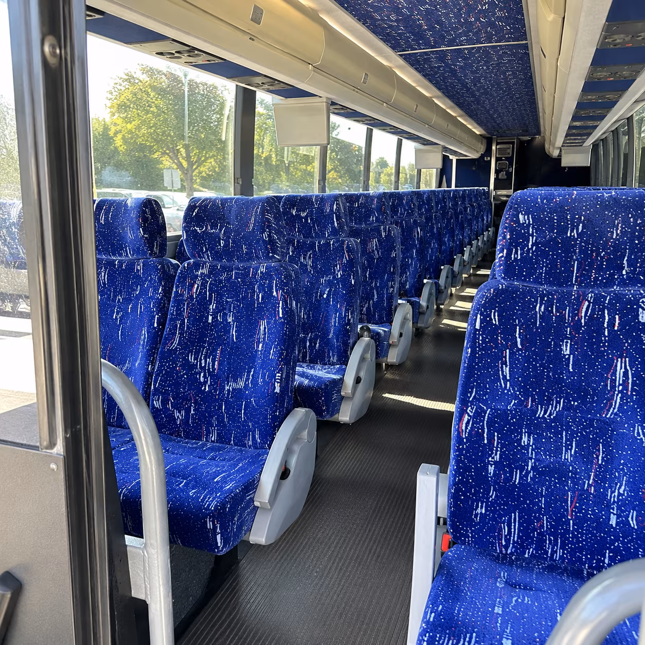memphis 50 passenger charter bus inside