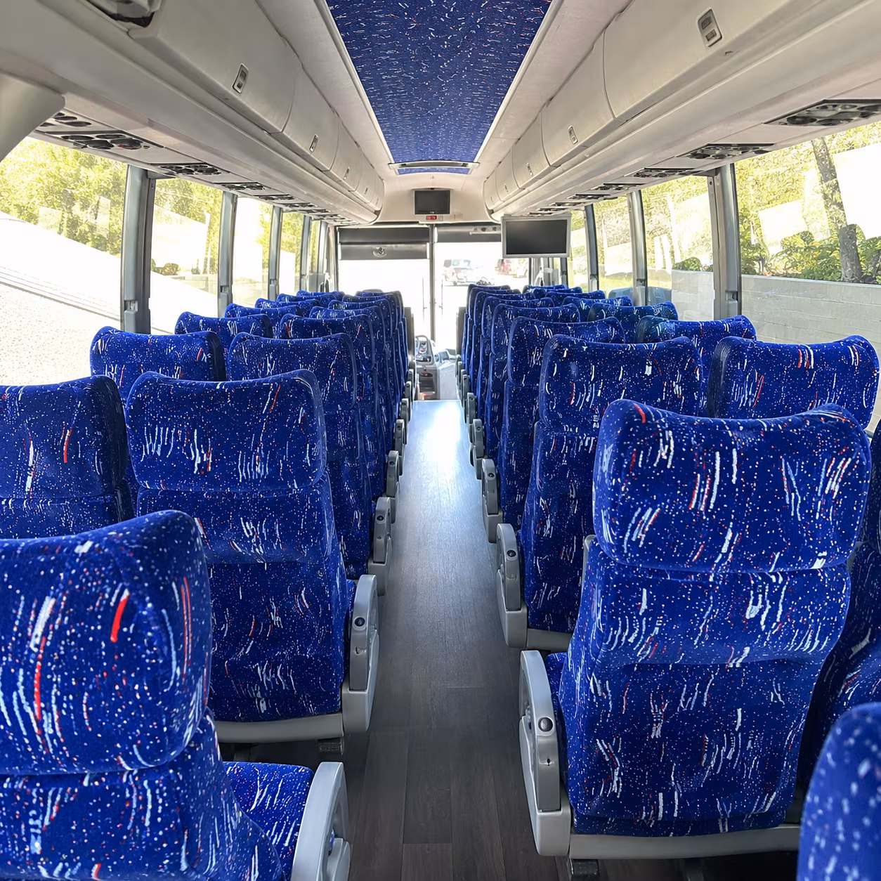 memphis 50 passenger charter bus interior