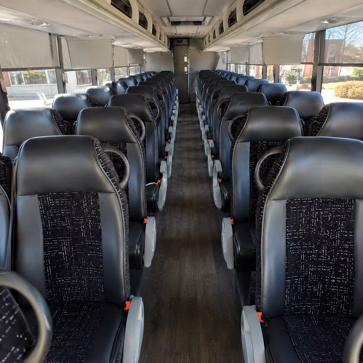memphis 54 passenger charter bus inside