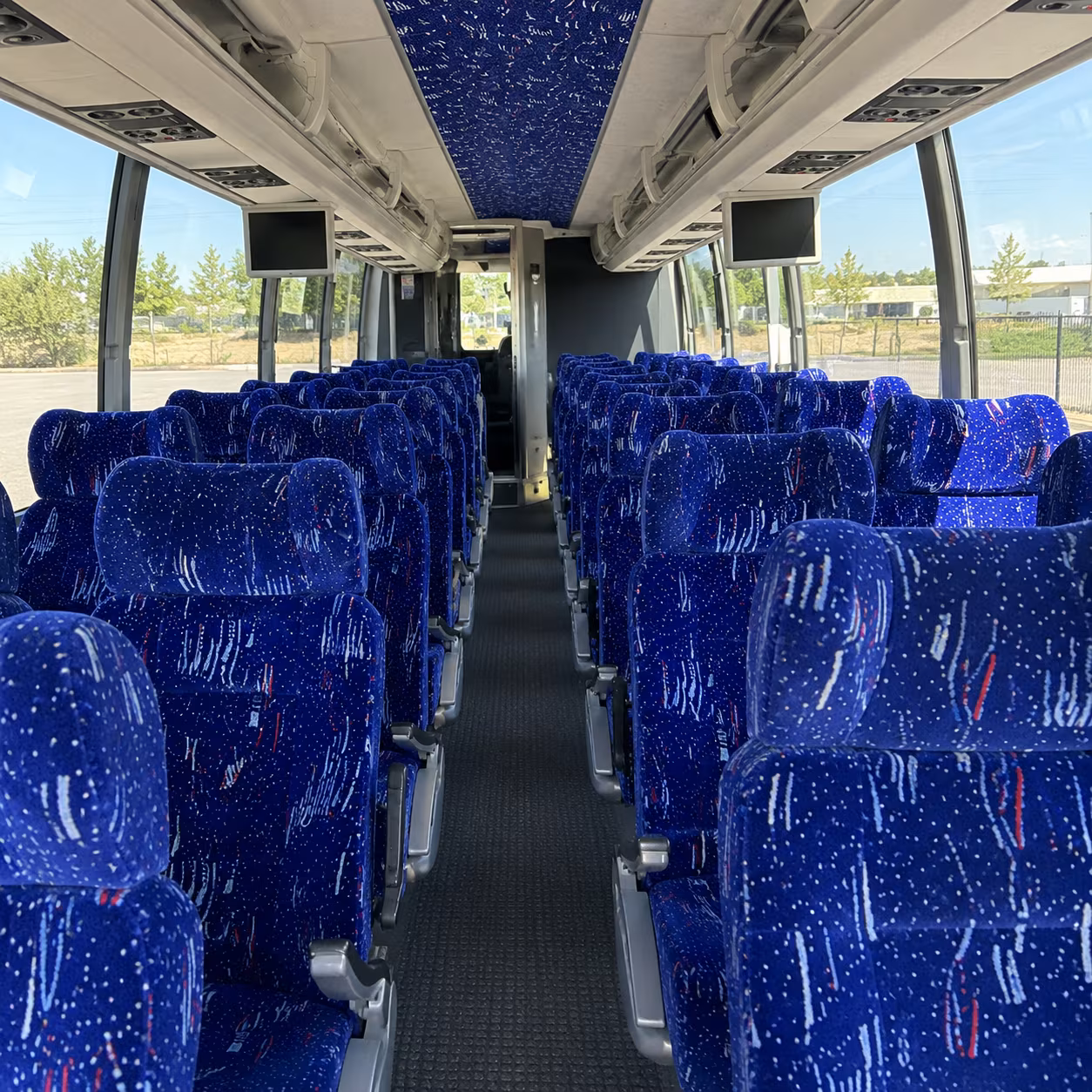 memphis 54 passenger charter bus interior