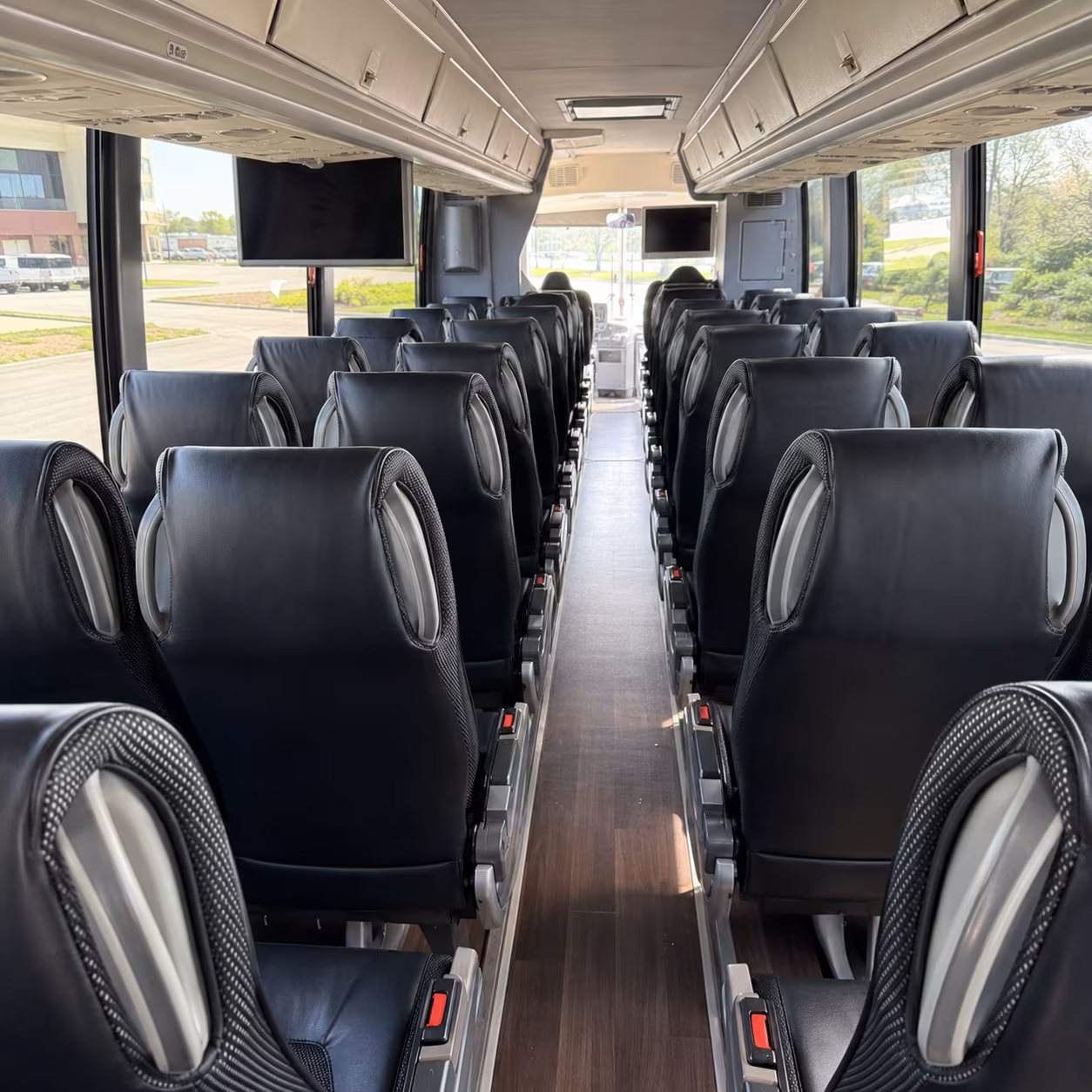 memphis 56 passenger charter bus inside