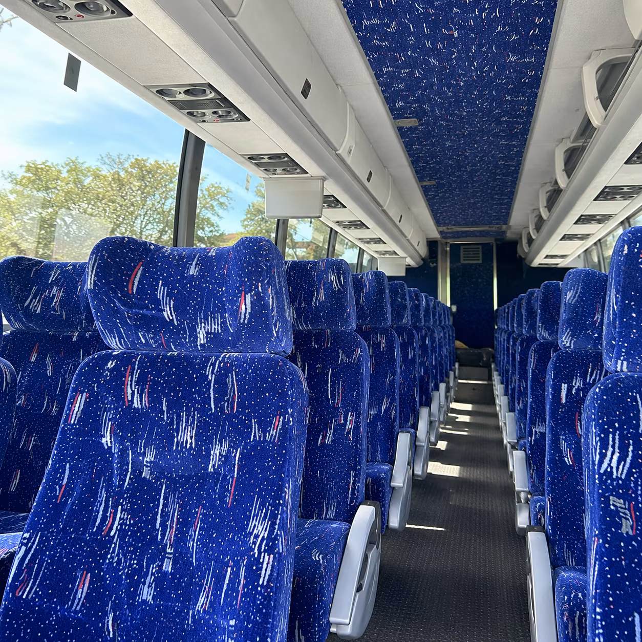 memphis charter bus inside